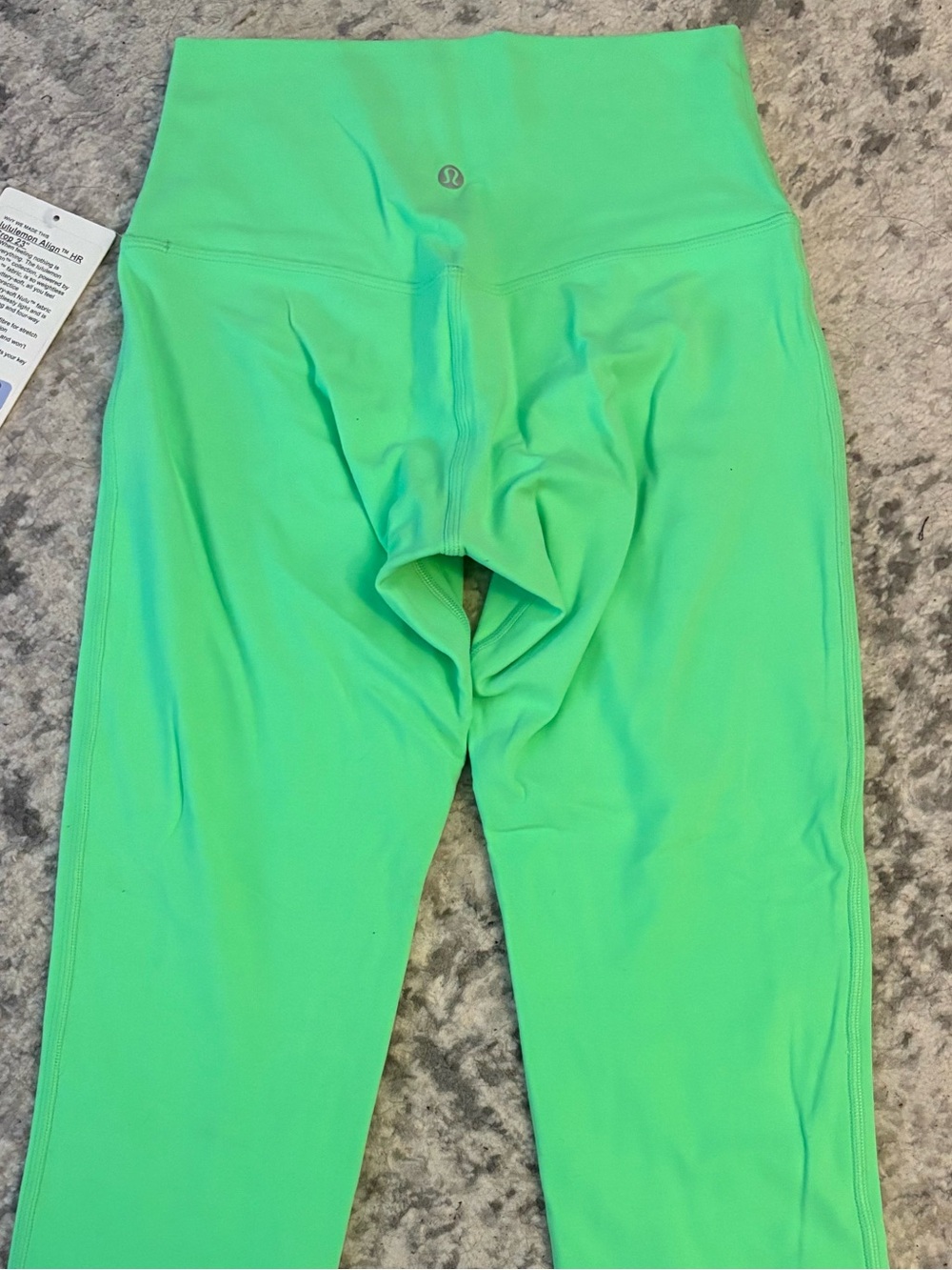 lululemon athletica Neon Green Kids High-Waist Leggings - Picture 2 of 4